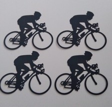 4 x Cyclist die cuts, Card