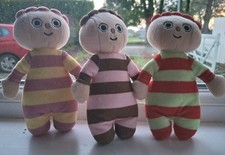 In The Night Garden Plush Unn Eee & Ooo Tombliboo Figures Soft toys Bundle X 3