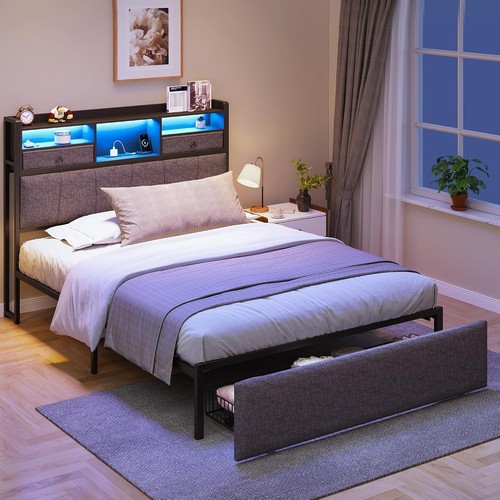 3ft single bed frame - bed, led