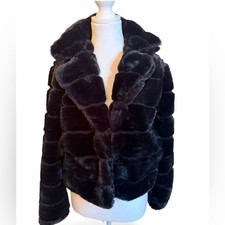 BLANK NYC Girls Faux Fur Black