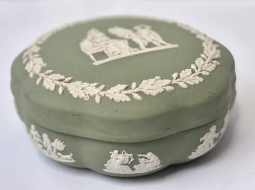 Wedgwood green jasperware - wedgwood,