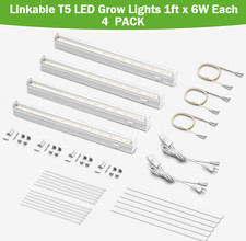 4 PACK! Linkable T5 LED Grow