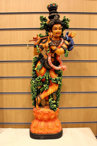 Resin krishna statue - statue, –