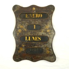 Antique spanish calendar - spanish,