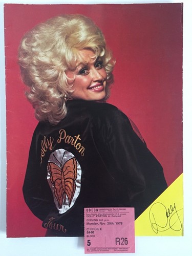 Dolly parton tour programme - tour,