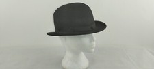 Bowler Hat Vintage Black Fur