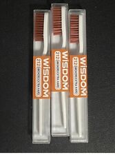 3 X ORIGINAL WISDOM 212 SMOKERS EXTRA HARD BRISTLE TOOTHBRUSH