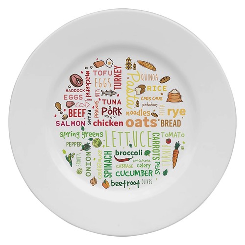 Colourful melamine portion - colourful,