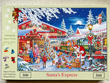House of Puzzles 500-pc Jigsaw Puzzle - "Santa's Express" by Keith Stapleton