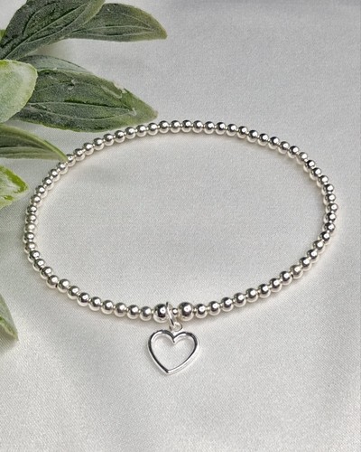 Sterling silver bead - silver,