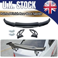 47" Gloss Black Rear Boot Spoiler Extension Lip Wing For Ford Fiesta Mk7 MK7.5
