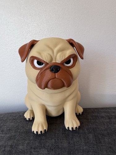 Angry bulldog ornament - bulldog,