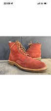 Rare R.M. Williams Brown Suede Red  Chukka Boots Desert Men's  Sz- UK 9