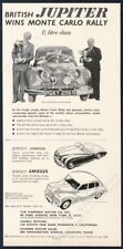 1951 Jowett Jupiter race car photo Javelin car art vintage print ad