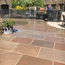 Raj Green Indian Sandstone Paving Slabs – Riven – 600x900 – 22mm Patio 19sqm