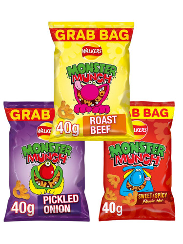 Monster munch crisps 35x40g - monster,