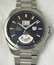 TAG Heuer Grand Carrera GMT Gents Watch Brown Dial Calibre 8 Auto 43mm WAV5113
