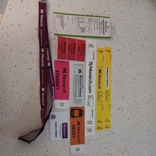 ORIGINAL MONARCH AIRLINES BAGGAGE LABELS, LANYARDS, A/C SECURITY STICKERS  3