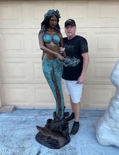 Bronze Mermaid Fountain 6 FEET