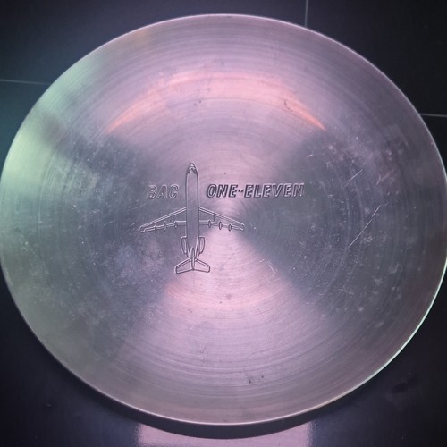 Round brushed silver metal - round,