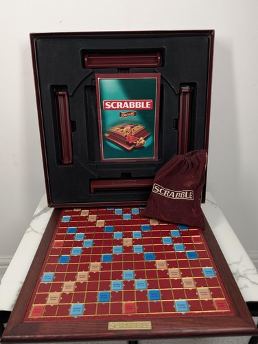 Scrabble deluxe board game - scrabble,