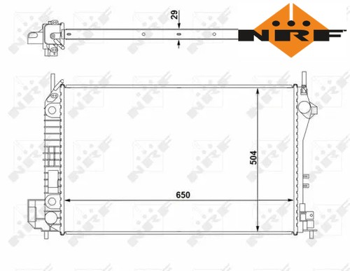 Coolant radiator 58294 nrf - 58294,