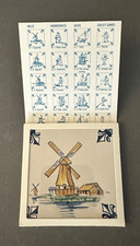 KLM Delft Dutch Windmill Tile Business Class A1 Spicemill CoA