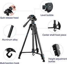 Elikliv Tripod for Laser Level/Phone/Camera 360° 180° Ball Head 1/4" Screw 143cm