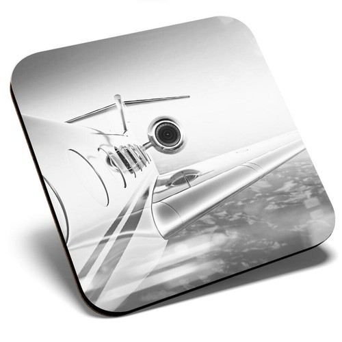 Square single coaster - single, bw