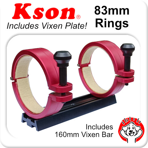 83mm telescope rings 160mm - 83mm,