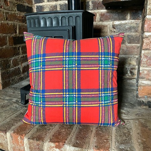 734 tartan check red - tartan, on