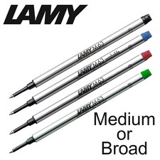 LAMY M63 Rollerball Refill Safari Blue / Black / Red / Green CHOOSE COLOUR WIDTH