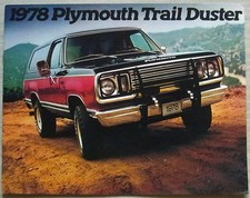 PLYMOUTH Trail Duster 1978 USA Car Sales Brochure Ref 81-005-8011