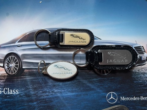 Three genuine jaguar keyrings - three,