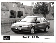 Rover 214 GSi 16v original b/w Press Photograph Pub. No. WR9010581/2