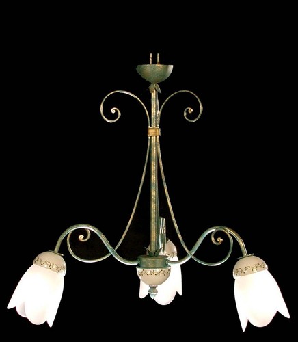 Wrought iron chandelier - wrought,
