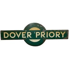 Railway Heritage – 1940s Southern Railway Enamel Target Sign from Dover Priory