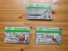 3 British Telecom Phone Cards