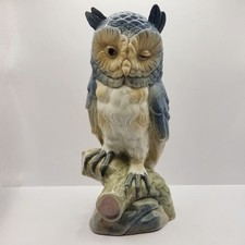 Vintage Valencia Owl Cuart De Poblet Porcelana Miquel Requena S.A.