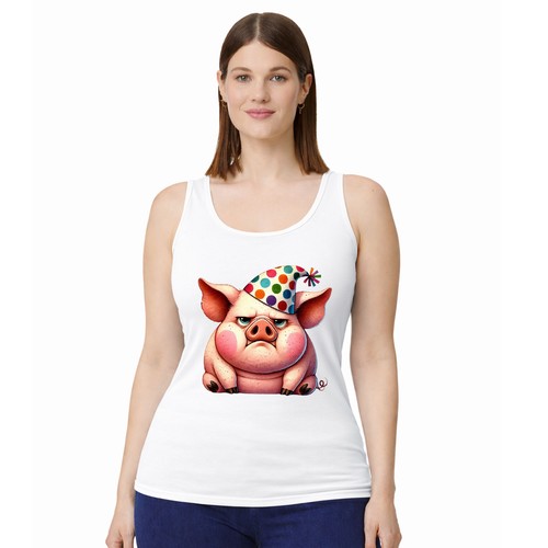 Grumpy birthday pig womens - grumpy,