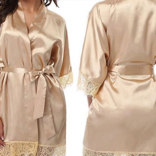 Lace trim short - trim, robe