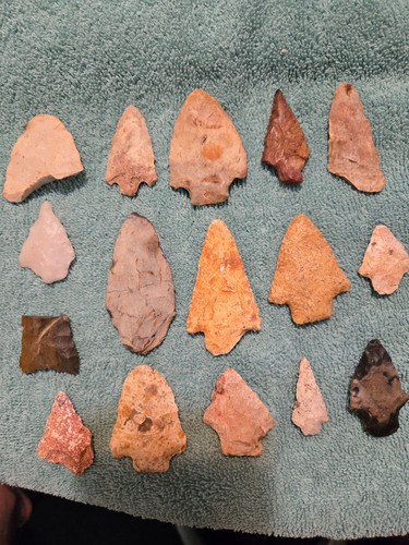Authentic indian arrowheads - authentic,