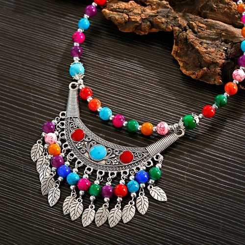 Vintage boho ethnic necklace - vintage,