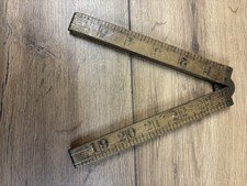 Vintage RABONE no.1167 Boxwood Folding Rule, 24" Made in England bx2