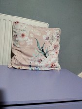 pink floral scatter cushion