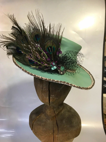 Leather hat with - , whimsical