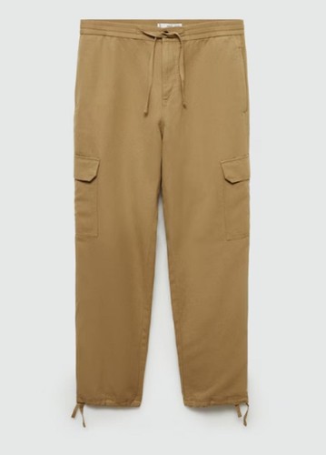 Mango men cotton linen - cotton,