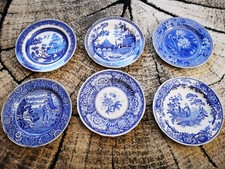 Set of 6 Spode Blue & White