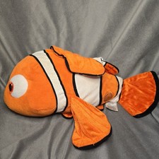 DISNEY Store Finding Nemo Plush Stuffed Animal 18" Clown Fish