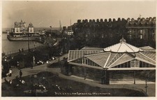 RP Postcard - Alexandra Gardens, Pier, Bandstand, Weymouth, Dorset, 1919.